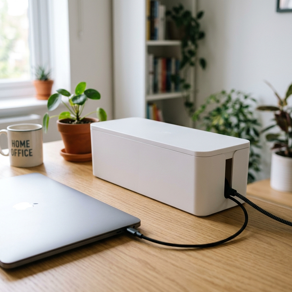 Desk organization guide and product from Home Office Edit