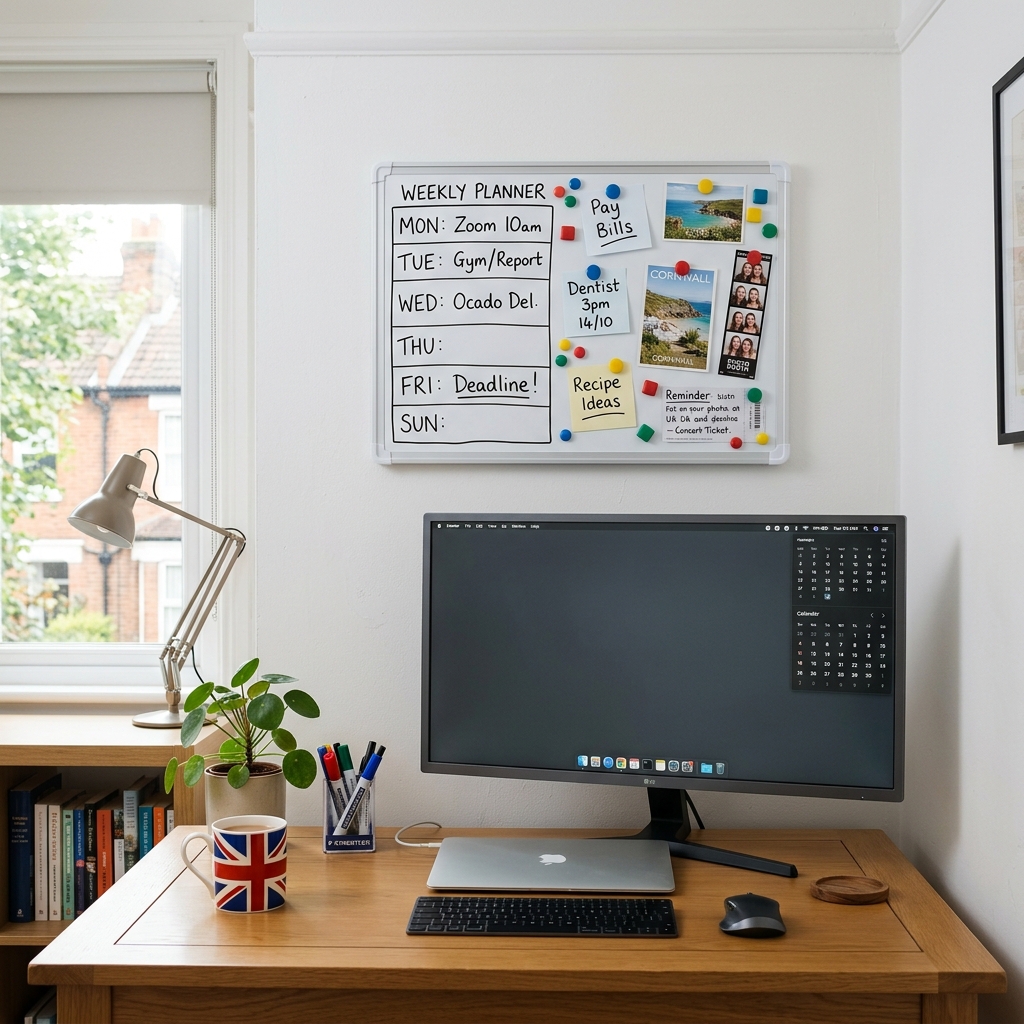 Desk organization guide and product from Home Office Edit