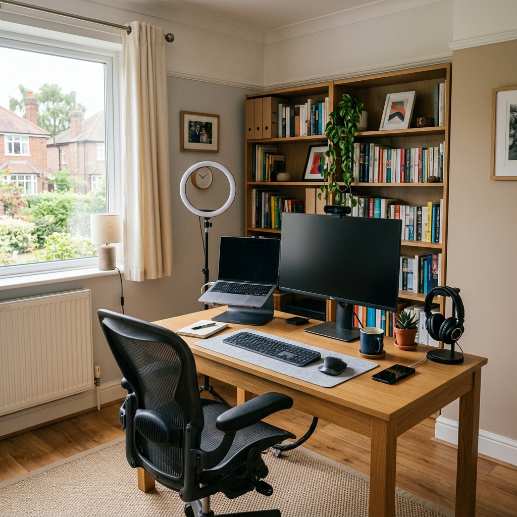 Small home office setup idea from Home Office Edit