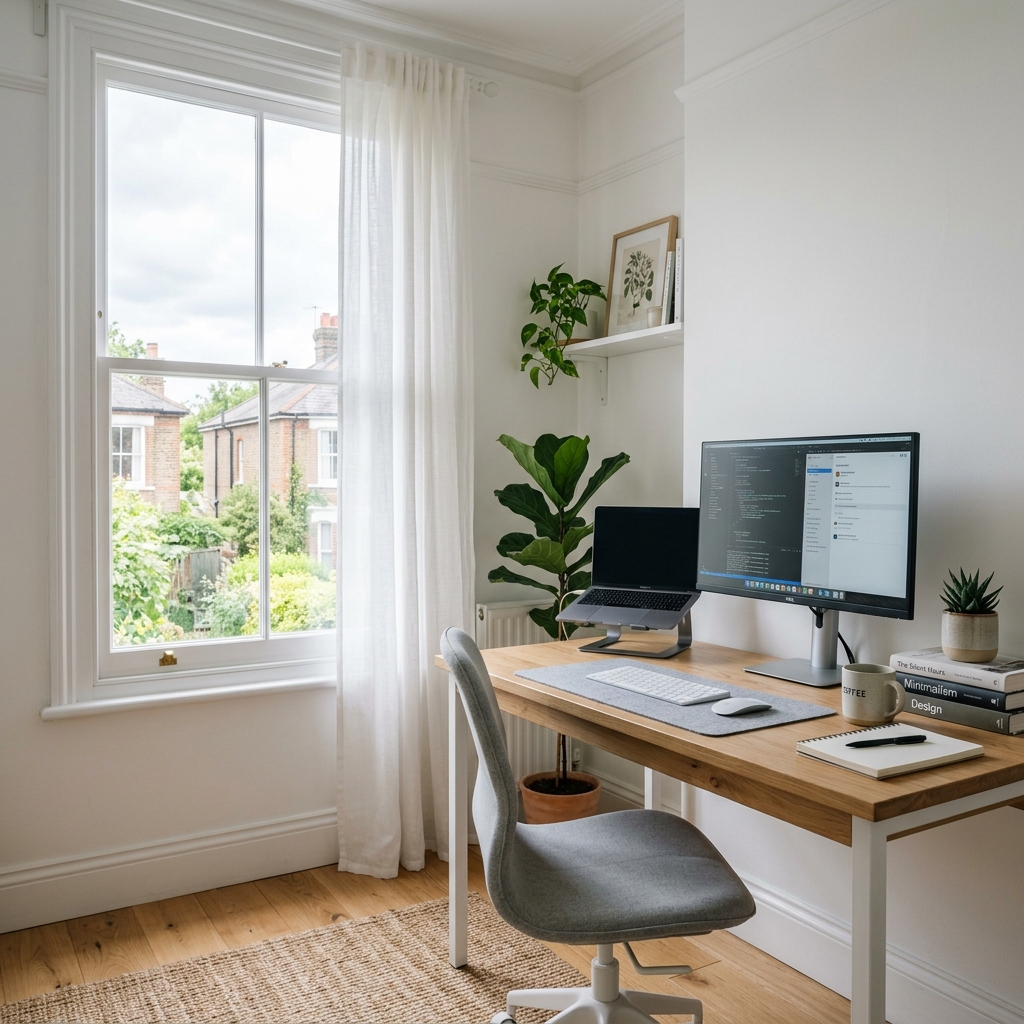 Small home office setup idea from Home Office Edit