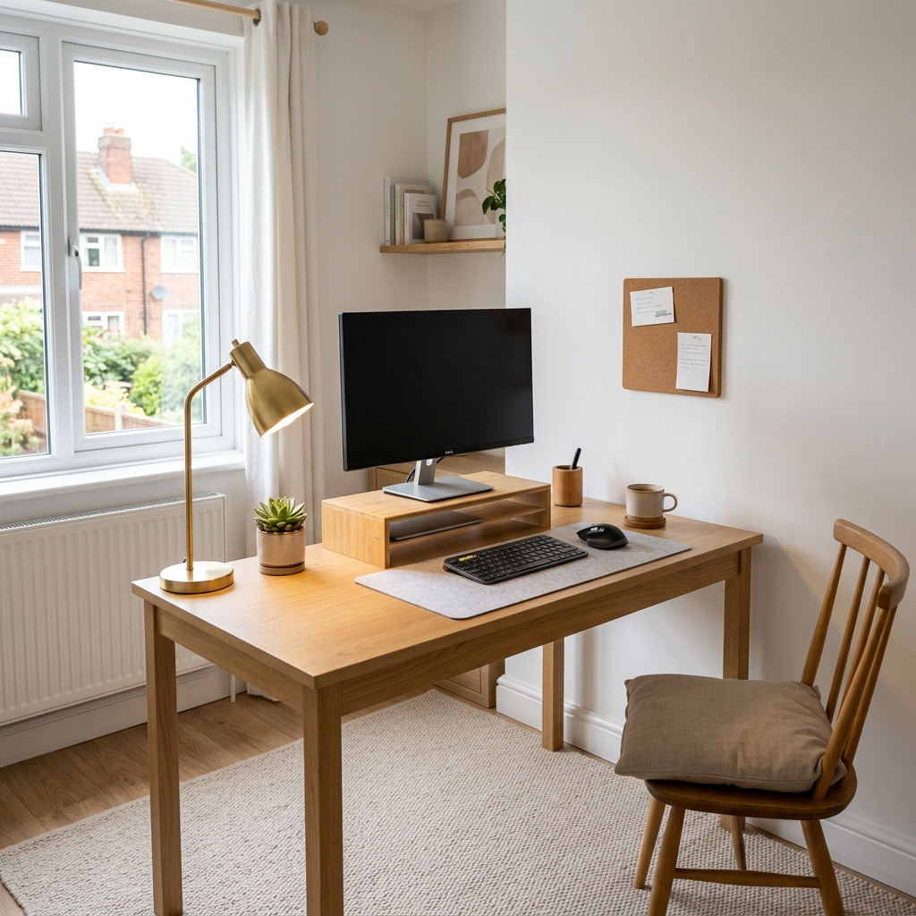 Minimal desk setup guide from Home Office Edit