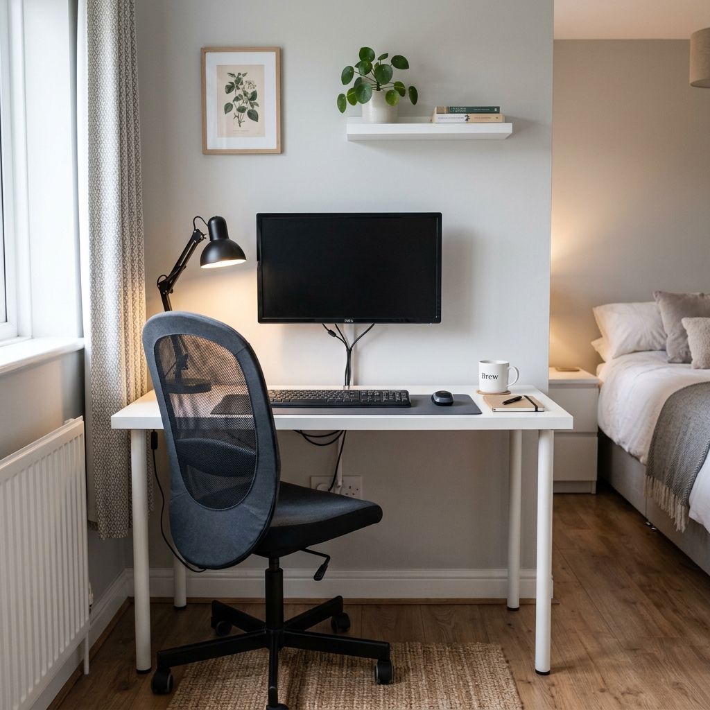 Minimal desk setup guide from Home Office Edit